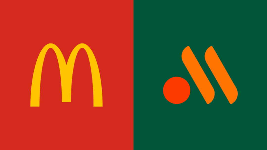 俄罗斯版麦当劳新旧LOGO设计对比